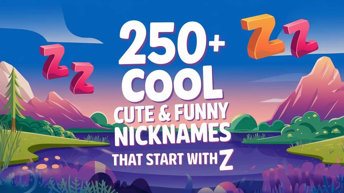 250+ Cool Cute & Funny Nicknames That Start With Z