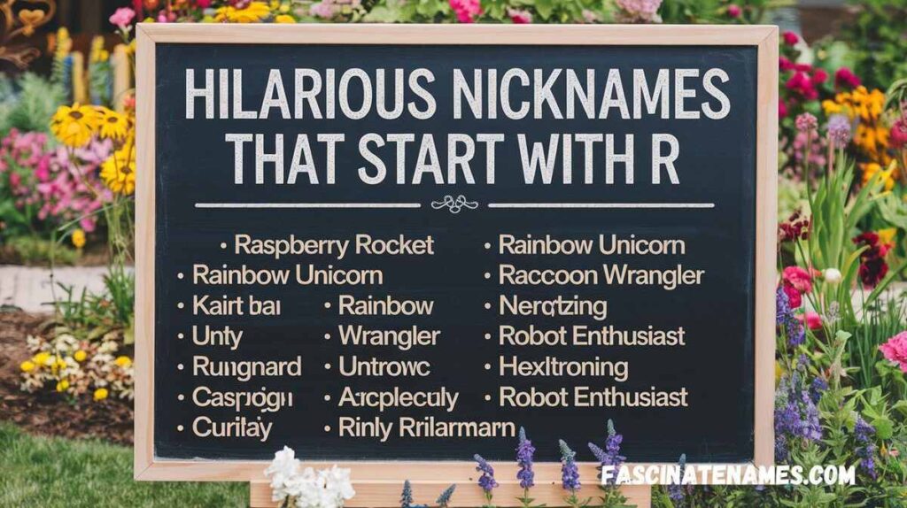 Hilarious Nicknames That Start with R