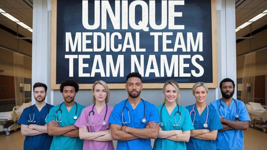 A creative list of unique name for medical teams, showcasing teamwork and innovation in healthcare.
