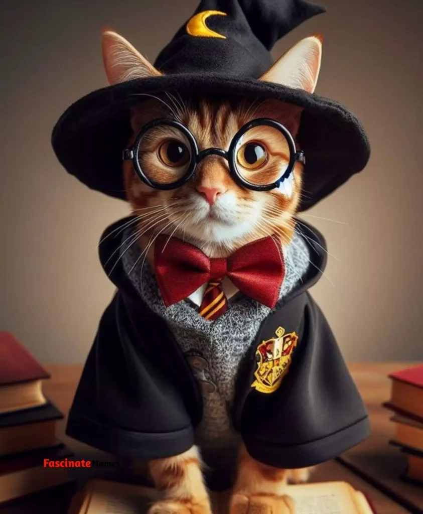 Cat Wearing a Hat Cartoon