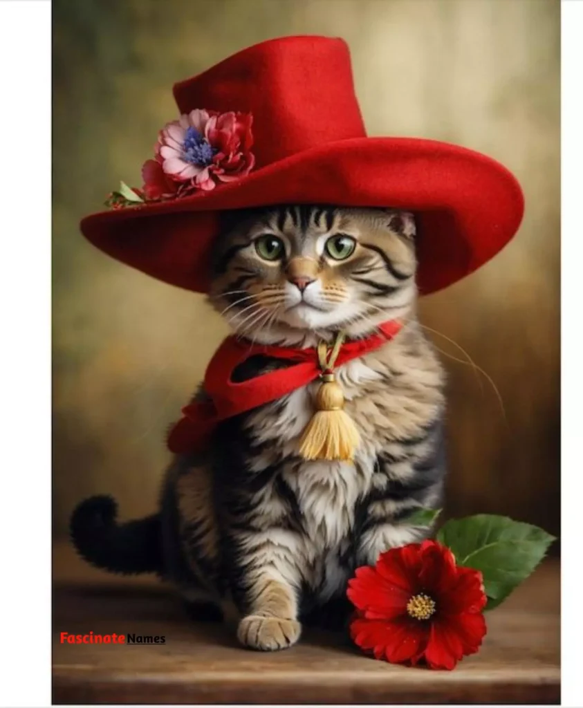 Red Cat with Hat