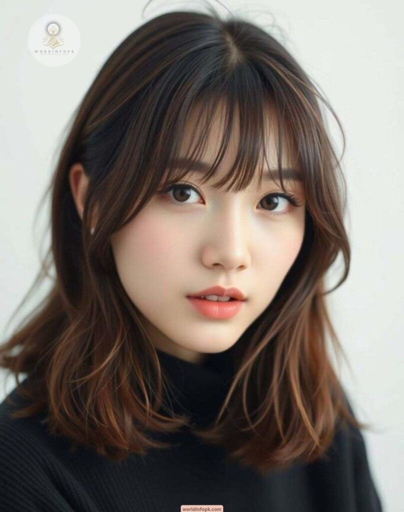 10. Baby-Soft Layers with Wispy Bangs