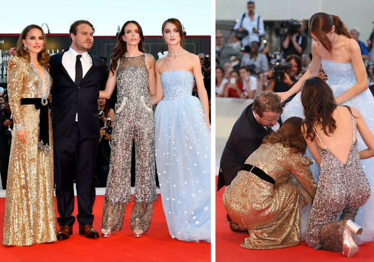 17 Celebrities Who Got Into an Awkward Situation Because of Their Evening Dresses