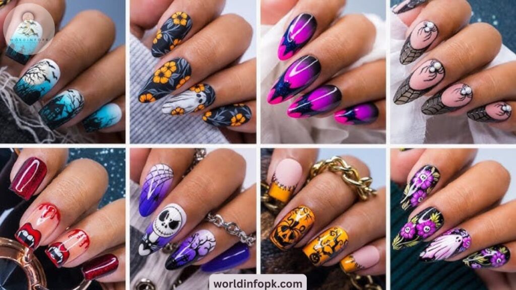 17 Cute & Spooky Short Halloween Nail Ideas