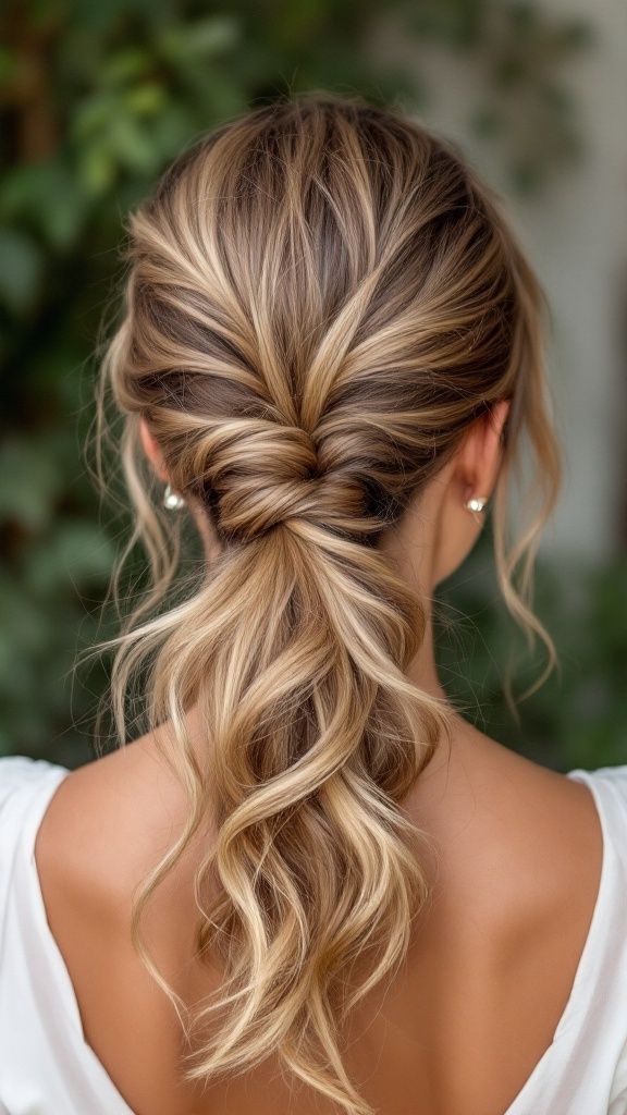 Bridesmaid hairstyles for curly hair can bring a fresh and lively vibe to any wedding celebration. From elegant updos to playful half-up styles, there are plenty of beautiful options that perfectly complement natural curls. Let’s check out some stylish and fun ideas to help your curls shine on the big day! Elegant Half-Up Curly Do A half-up curly hairstyle decorated with floral accents, suitable for bridesmaids. The half-up curly do is a classic choice for bridesmaids with curly hair. This style combines romance and elegance, making it perfect for a wedding setting. The image shows beautiful curls cascading down the back, with the top half artfully pinned up. This not only showcases those lovely curls but also keeps hair out of the face, highlighting the wearer’s features. Adding small floral accents, like in the photo, adds a charming touch. These details make the hairstyle feel special and festive, complementing the wedding theme. This hairstyle works well with a variety of dress styles, from vintage to modern, making it versatile for any bridal party. Whether you have tighter curls or looser waves, this look can be adapted to suit your unique texture. Romantic Curly Updo with Flowers Romantic curly updo hairstyle with flowers This romantic curly updo is perfect for bridesmaids with curly hair. The soft waves create an effortlessly chic look that enhances natural curls. The hairstyle is elegant yet relaxed, making it ideal for a wedding setting. What makes this style extra special is the addition of delicate flowers. These small blossoms add a touch of nature and charm, perfectly complementing the curls. They can be chosen to match the wedding theme or the bridesmaid’s dress, making each style unique. Whether it’s for an outdoor ceremony or a grand indoor celebration, this hairstyle fits the bill. The updo keeps the hair off the face, allowing for easy wear throughout the day while still looking stunning in photographs. Messy Bun with Curly Tendrils A woman with curly hair styled in a messy bun with loose tendrils, showcasing a soft and romantic look. The messy bun is a go-to hairstyle for bridesmaids with curly hair. It’s stylish and allows for a relaxed yet chic vibe. The beauty of this look lies in its effortless charm. Curl tendrils gracefully frame the face, adding softness to the overall appearance. This touch gives a fresh and romantic feel that pairs well with any wedding theme. Styling this look is quite easy. Start by gathering the hair into a loose bun, leaving some curls out to create those lovely tendrils. Use hair products that enhance curls, ensuring they stay bouncy and defined throughout the day. This hairstyle is perfect for those who want a blend of elegance and comfort. Plus, it works beautifully with various dress styles, making it a versatile choice for bridesmaid hair. Loose Curly Ponytail with a Twist Loose curly ponytail with a twist hairstyle for bridesmaids A loose curly ponytail with a twist is a fantastic choice for bridesmaids with curly hair. This style combines elegance and fun, making it perfect for a wedding. The soft curls cascade gently, creating a romantic vibe. The twist in the ponytail adds a unique touch. It pulls the hair back while keeping it relaxed. This balance is great for bridesmaids who want to look polished without being too formal. The hair is secured at the nape of the neck, allowing curls to flow freely. This hairstyle can be accessorized easily. Adding flowers or hairpins can enhance the look for a wedding. It’s versatile enough to suit various dress styles, whether it’s a flowy gown or something more fitted. To achieve this look, start with well-defined curls. Gather the hair into a ponytail and twist a section around the base. Secure it with a hair tie and bobby pins. Let the curls frame the face for a soft and inviting appearance. Chic Braided Crown for Curly Hair A woman with curly hair styled in a chic braided crown, showcasing elegant and styled curls. The chic braided crown is a stunning choice for bridesmaids with curly hair. This hairstyle not only looks gorgeous but also highlights the natural beauty of curls. The style features a braid that wraps around the crown of the head, creating an elegant halo effect. This adds a touch of sophistication to any wedding theme, whether it’s rustic, romantic, or modern. For this look, ensure your curls are well-defined and bouncy. You can enhance the texture with some curl cream or mousse before styling. A few loose curls cascading down can soften the look and frame the face beautifully. Accessorizing with delicate hairpins or floral accents can elevate this hairstyle even further. It’s a great way to tie in the wedding colors and add a personal touch. Curly Hair with Twisted Side Braid Side view of a woman with curly hair styled in a twisted side braid, wearing a white dress. Curly hair can look stunning when styled in a twisted side braid. This hairstyle combines elegance with a playful touch, making it perfect for bridesmaids. The soft curls frame the face beautifully, adding a romantic vibe to the overall look. In the image, you see a beautiful side braid that starts at the front and cascades down the side. This style keeps hair off the face, showcasing lovely features while allowing those gorgeous curls to shine. It’s a great option for curly hair, as the twists help to control volume while still embracing the natural texture. The braid also adds a unique flair. It gives a modern twist to classic styles and is easy to achieve. Whether your curls are tight or loose, this hairstyle is adaptable and can be customized to fit different preferences. Pair it with a lovely dress, and you’re ready for the big day! Vintage-Inspired Curly Bob A woman with a vintage-inspired curly bob hairstyle, wearing a floral-embroidered dress. The vintage-inspired curly bob is a stylish choice for bridesmaids with curly hair. This hairstyle captures a timeless elegance, perfect for any wedding theme. The soft, bouncy curls frame the face beautifully, enhancing natural features. In the image, the model showcases a lovely curly bob, styled to perfection. The curls add volume and texture, while the delicate hair accessory gives it a romantic touch. This look is versatile and can easily be paired with different dress styles. If you’re thinking of this hairstyle, consider using some lightweight mousse to define those curls. A good hairspray will help keep everything in place throughout the day. This vintage look not only makes a statement but also allows you to feel comfortable and chic. Side-Swept Curls with Sparkling Clips A close-up of a side-swept hairstyle featuring curly hair adorned with sparkling floral clips. When it comes to bridesmaid hairstyles for curly hair, side-swept curls with sparkling clips shine bright. This style combines elegance with a touch of glamour. The soft curls cascade gracefully over one shoulder, creating a romantic look that fits perfectly for any wedding. The sparkling clips add a lovely accent. They not only secure the hair in place but also catch the light beautifully. Whether they are floral or gem-studded, these clips bring a whimsical twist to a classic style. They can tie in with the wedding colors or the bridesmaid dresses, making each look unique. This hairstyle works well for various hair types and lengths. It’s versatile enough for casual summer weddings or formal winter ceremonies. Plus, side-swept curls frame the face beautifully, enhancing the features while keeping everything chic. For those styling at home, start by curling the hair in sections. Once done, gently tousle the curls for volume. Sweep the curls to one side and secure them with your favorite clips. Finish with a light hairspray to hold everything in place. With this gorgeous style, bridesmaids will feel radiant and ready to celebrate! Sleek Low Bun with Curly Accents A sleek low bun hairstyle with curly accents on a woman's hair The sleek low bun with curly accents is a stunning choice for bridesmaids with curly hair. This hairstyle combines elegance and fun, making it perfect for any wedding setting. The bun is smooth and polished, while the curls add a touch of playfulness. This look works well with various hair types. For those with natural curls, it emphasizes their texture and gives a soft, romantic feel. If you have straight hair, you can create curls with a curling iron for that added detail. Accessorizing this style is simple. Consider adding decorative pins or flowers to enhance the look. The combination of sleekness and curls beautifully frames the face, making it a flattering option for everyone. Classic Curly Updo with Veil A classic curly updo hairstyle with a veil and decorative hair accessory, suitable for bridesmaids. The classic curly updo is a timeless choice for bridesmaids with curly hair. This style combines elegance and charm, making it perfect for a wedding. The curls are artfully pinned up, creating a soft, romantic look. In the image, the hairstyle showcases beautifully arranged curls, with a delicate veil peeking through. This adds a touch of whimsy while maintaining a sophisticated vibe. The intricate hair accessory, featuring small blossoms, enhances the overall appearance, making it ideal for special occasions. This updo not only looks stunning, but it’s also practical. It keeps the hair off the face, allowing for the focus to remain on the bride and the event. Plus, this style works well with various dress styles, ensuring all bridesmaids feel confident and stylish. Soft Curly Layers with Headband Bridesmaid hairstyle featuring soft curly layers and a floral headband This hairstyle is perfect for bridesmaids with curly hair looking for a soft and romantic look. The soft curly layers frame the face beautifully, adding elegance without overwhelming the overall style. The headband adorned with delicate flowers enhances the feminine touch, making it a lovely choice for a wedding. It keeps the hair in place while adding a touch of sparkle. This look balances simplicity and charm, showcasing natural curls in a flattering way. For maintenance, a light mousse or curl cream can help define curls without making them crunchy. This ensures the hairstyle lasts through the ceremony and reception. Pair this with a flowy dress, and you have a stunning bridesmaid look! Faux Hawk with Curls for a Bold Look A woman with a faux hawk hairstyle featuring curls, showcasing a bold and edgy look. The faux hawk is a stunning option for curly-haired bridesmaids looking to make a statement. This hairstyle combines fierce and feminine elements, creating a unique style that stands out. In the image, the bold cut features tightly defined curls on top, adding volume and texture. The sides are shaved closely, which enhances the dramatic effect of the curls. This contrast not only highlights the curls but also adds an edgy vibe to the overall look. Accessorizing is key for this style. The model pairs her faux hawk with elegant earrings, balancing the boldness of her hairstyle with a touch of sophistication. This makes it perfect for a wedding setting. Whether you’re walking down the aisle or celebrating at the reception, this hairstyle captures attention and showcases confidence. Embrace your curls and let this faux hawk shine on your special day! Twisted Curly Chignon for Formal Elegance A twisted curly chignon hairstyle, showcasing elegance and sophistication for formal occasions. The twisted curly chignon is a stunning choice for bridesmaids with curly hair. This hairstyle combines sophistication with a touch of playfulness, making it perfect for formal occasions. The soft curls elegantly twist into a bun, creating a beautiful silhouette that frames the neck and shoulders. This look is not only stylish but also practical. It keeps the hair secure and off the face, which is great for a long day of celebrations. The curls add texture and volume, ensuring that the hairstyle looks gorgeous from every angle. To achieve this style, start by curling the hair for added bounce, then twist sections back and secure them into a chignon at the nape of the neck. Accessorizing is also a fun option. Small hairpins or delicate clips can be added to enhance the look. Whether your wedding has a classic vibe or a more modern feel, this twisted curly chignon will complement any bridal aesthetic beautifully. Playful Curly Half-Ponytail A hairstyle featuring a playful curly half-ponytail, with soft curls cascading down and the top half pulled back. The playful curly half-ponytail is a fantastic choice for bridesmaids with curly hair. This style combines elegance and fun, making it perfect for a wedding. The hairstyle features soft curls cascading down while the top half is pulled back, creating a lovely frame around the face. This look works well with both casual and formal dresses. It showcases natural curls beautifully, allowing the hair’s texture to shine. Adding some subtle twists or braids to the half-ponytail can enhance the overall charm, giving it a unique twist without being overly complicated. Accessorizing is also easy with this style. A few flowers or hairpins can add a touch of personal flair, complementing the wedding’s theme. Plus, it’s practical; the hair is out of the way while still looking stylish. Textured Curls with Decorative Pins A woman with textured curls styled elegantly with decorative pins, showcasing a beautiful bridal look. Curly hair can be a stunning choice for bridesmaids, especially when styled with decorative pins. This hairstyle elevates those beautiful, textured curls, making them look even more special for a wedding day. The image showcases a gorgeous example of how curls can be styled. The soft, bouncy curls frame the face beautifully, adding a touch of glamour. Decorative pins, adorned with pearls and floral accents, bring an elegant flair to the look. These little details can transform a simple hairstyle into something truly memorable.